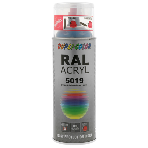 Dupli Color RAL-Acryl-Spray glz 400 ml 541773 RAL 5019 capriblau